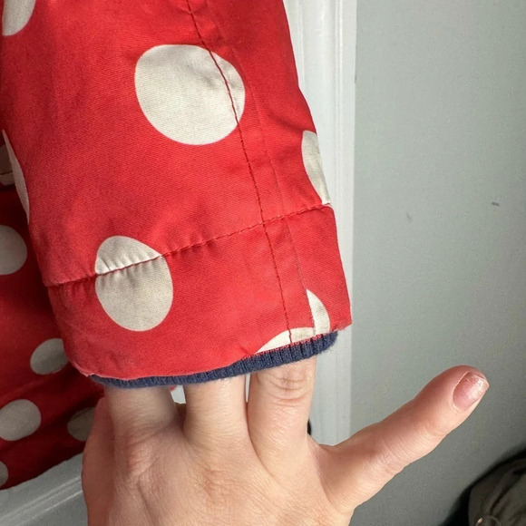 MINI BODEN Polka Dot Lined Girls Winter‎ Toggle Hooded Jacket Size 9-10y - Picture 11 of 12